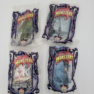 VTG Burger King Universal Studios Monster Kids Toys Set Of 4 1997